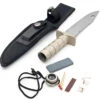 True North Survival Compartment Knife With Heavy Duty Sheath
