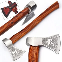Immoral Skull And Cross Outdoor Hammer Head Axe