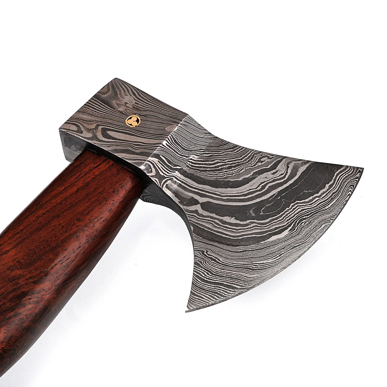 Icelander’s Saga Functional Exceptional Quality Damascus Steel Outdoor Axe - Image 4