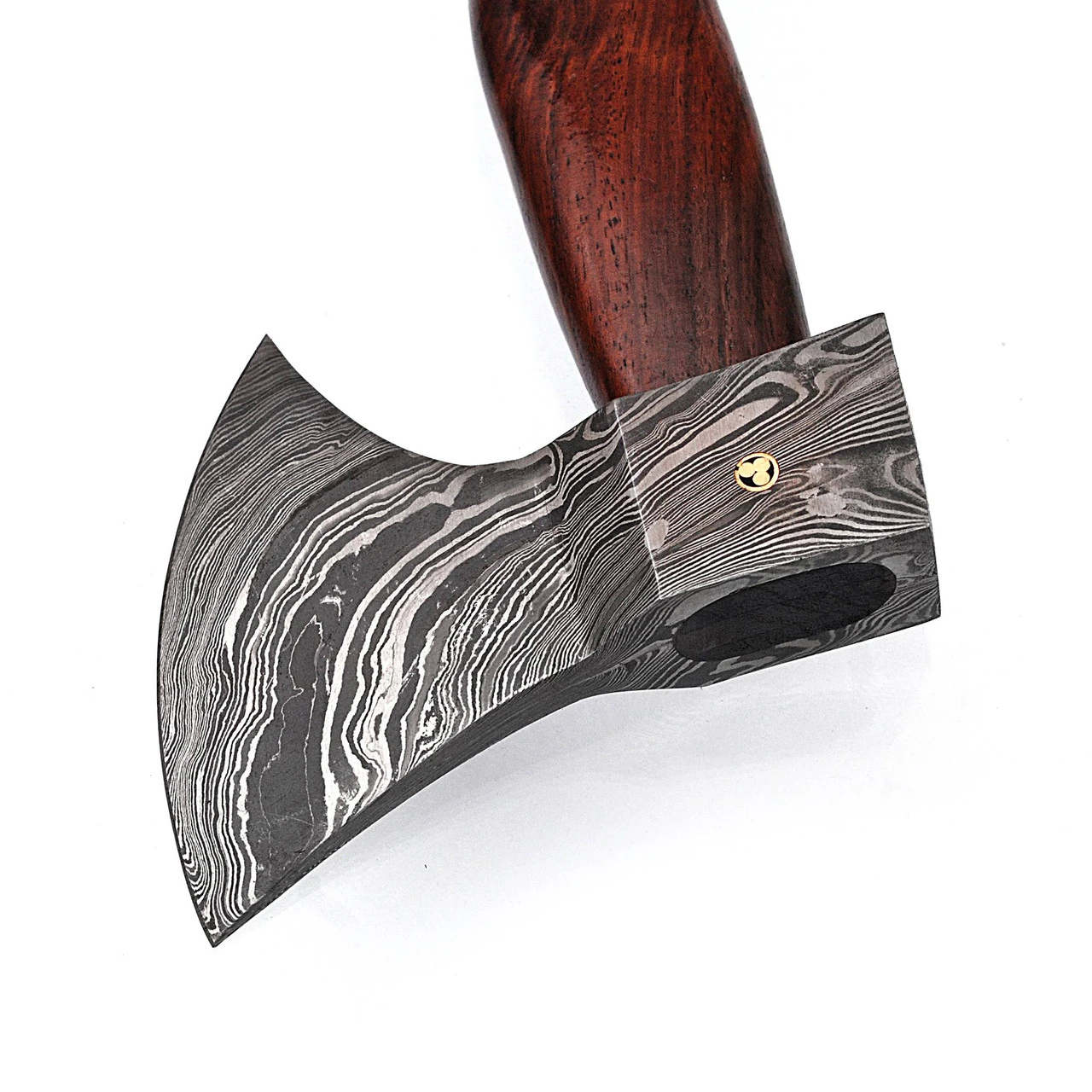 Icelander’s Saga Functional Exceptional Quality Damascus Steel Outdoor Axe - Image 5