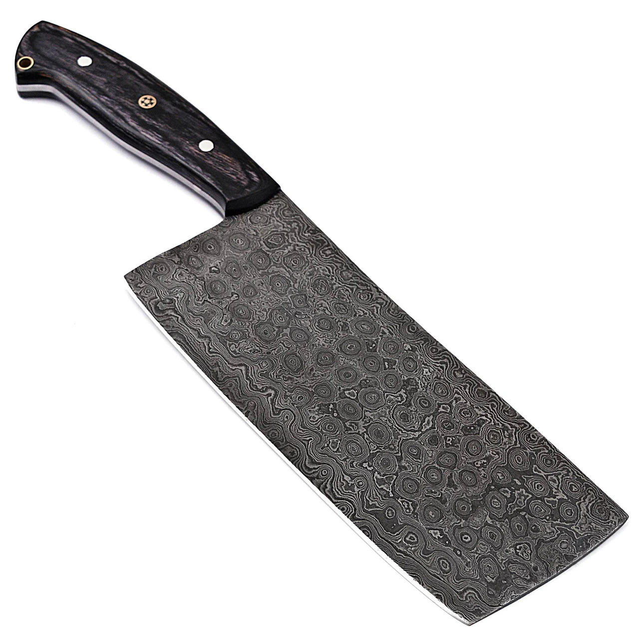 Hannibal Damascus Steel Full Tang Cleaver Knife - Image 4