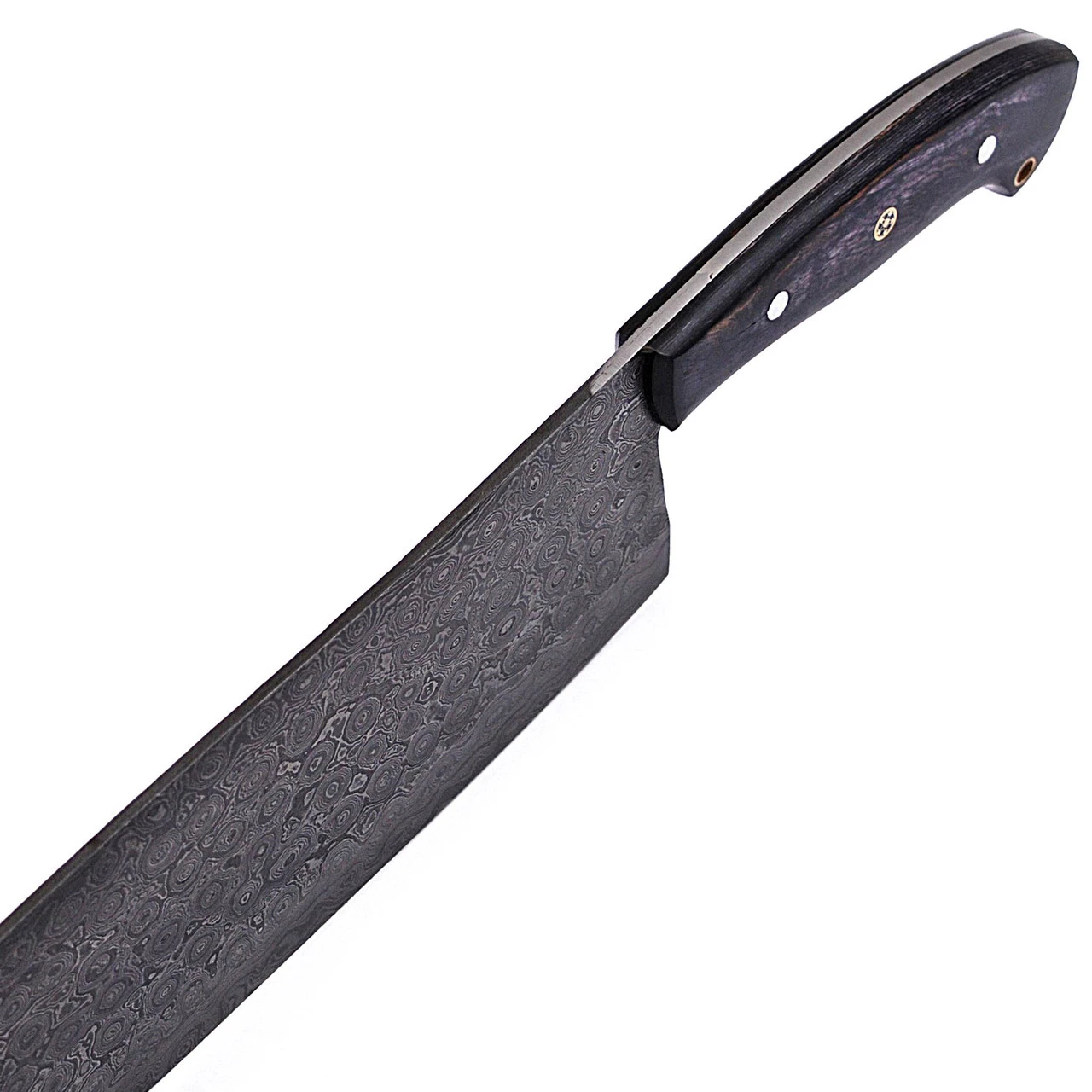 Hannibal Damascus Steel Full Tang Cleaver Knife - Image 3