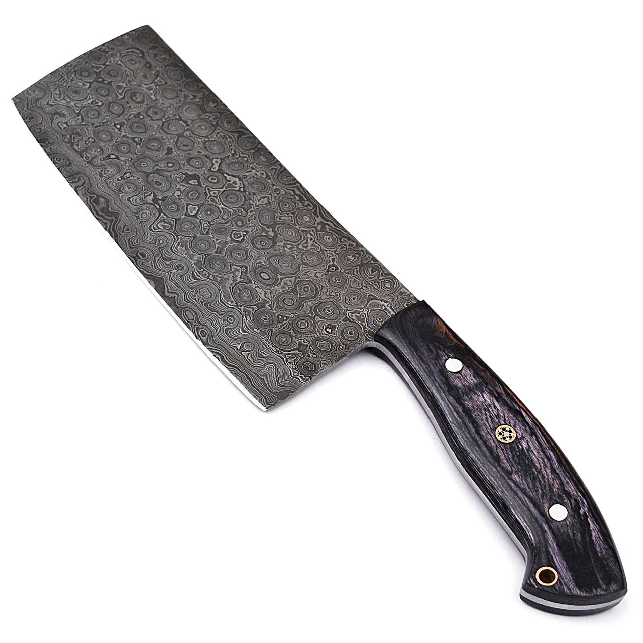 Hannibal Damascus Steel Full Tang Cleaver Knife - Image 2