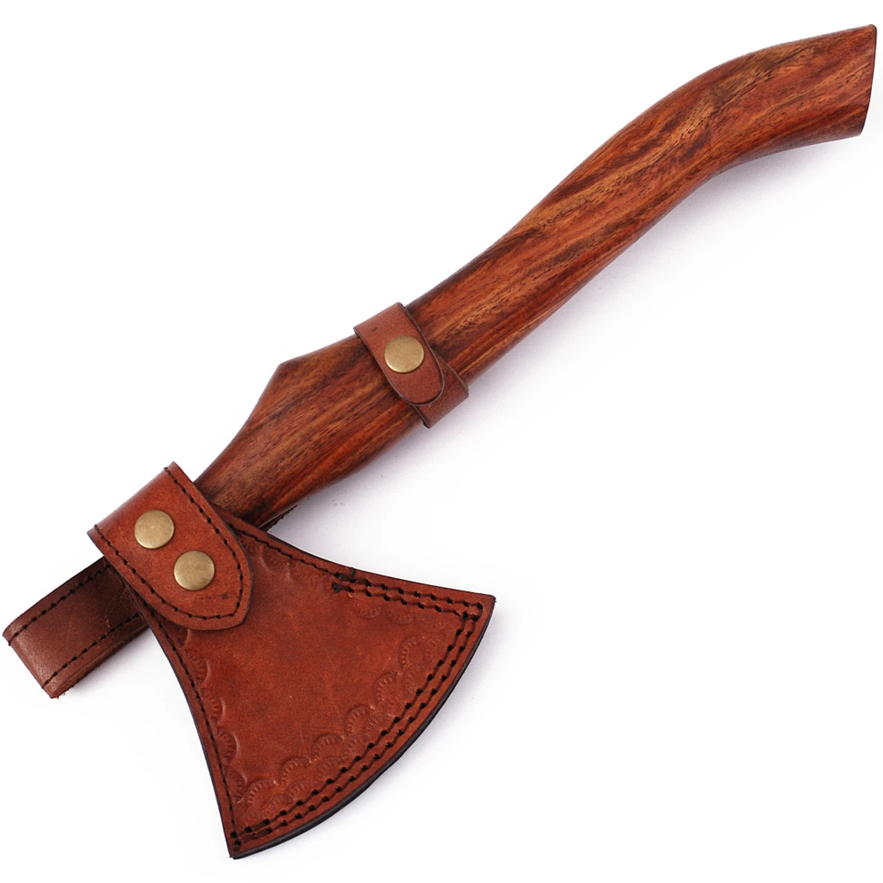 Elite Woodsman Damascus Steel Outdoor Camping Hatchet Axe - Image 4