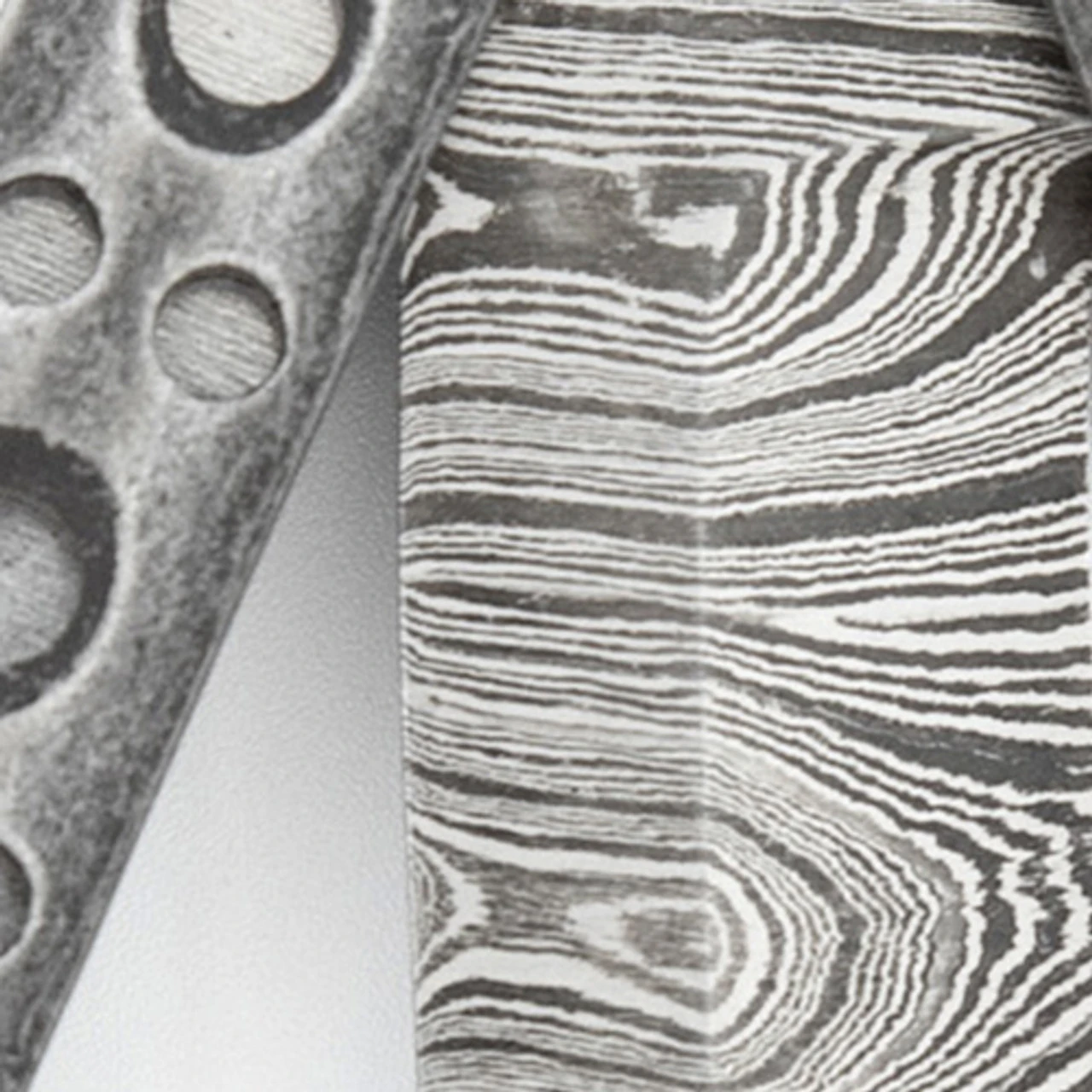 Steel Coal Strike Butterfly Knife | Damascus Steel Drop Point Blade - Image 2