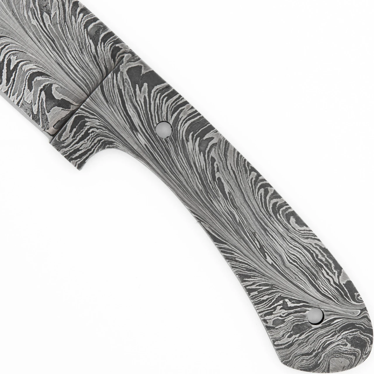 Forged Feather Build Your Own DIY Unique Pattern Damascus Steel Hunting Skinner Knife Blade And Tang - Image 4