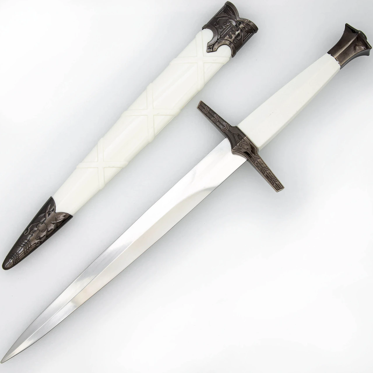 Icecap Impact Medieval Dagger W/ Hard Scabbard Historical Reenactment Knightly Cosplay Costume Knife