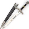 Chill Approaching Medieval Dagger Historical Reenactment Knightly Cosplay Costume Knife W/ Hard Scabbard