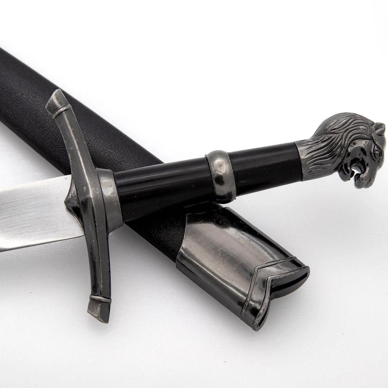 Emperor’s Summit Lion Pommel Medieval Arming Dagger Historical Reenactment Knightly Cosplay Costume Knife W/ Hard Scabbard - Image 5