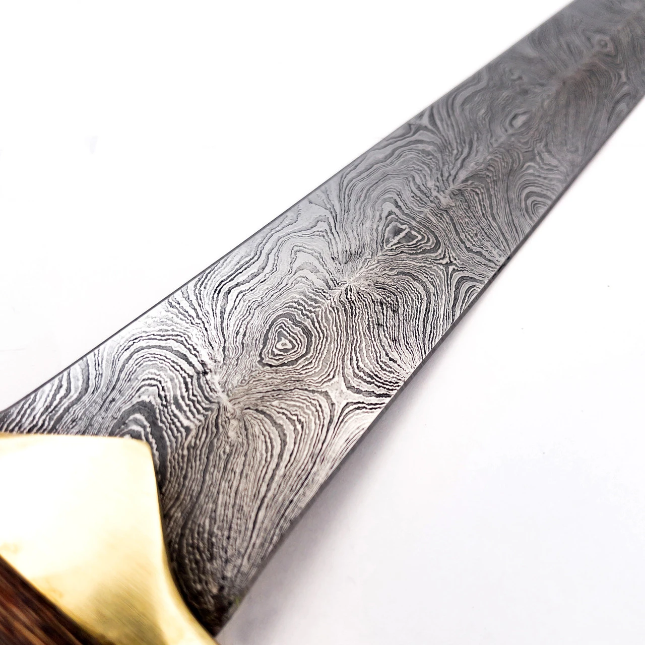 King Of Thieves Full Tang Damascus Steel Arming Dagger Short Sword - Image 4
