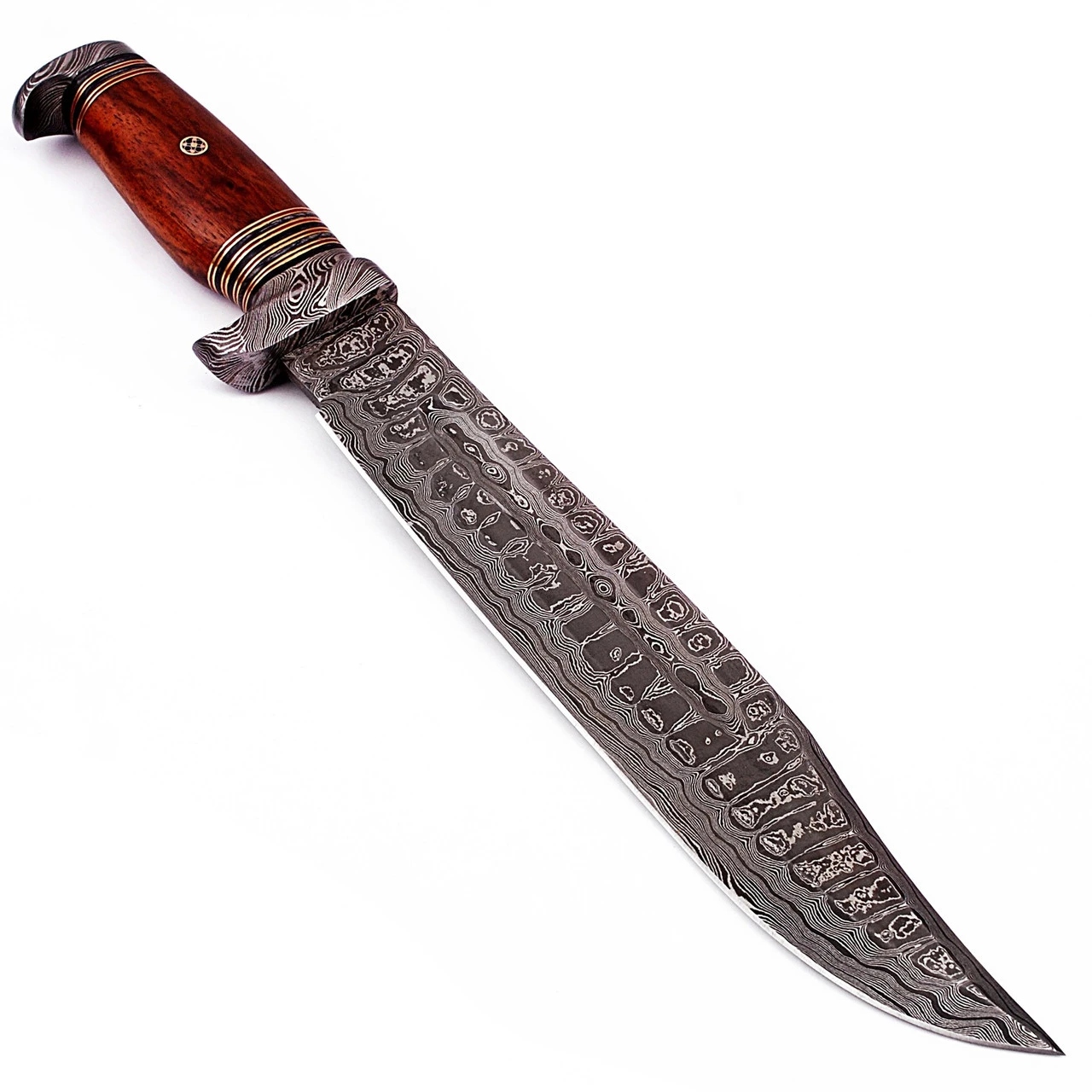 Hunt For Life Bayou Dweller Damascus Steel Bowie Hunting Knife - Image 4