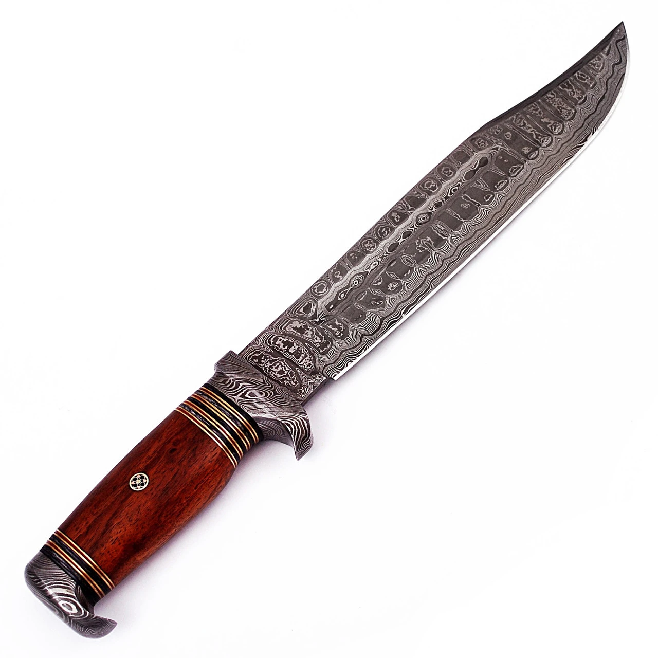 Hunt For Life Bayou Dweller Damascus Steel Bowie Hunting Knife - Image 3