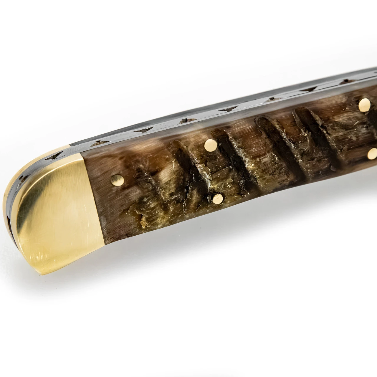 Hells Doorway Handmade Damascus Steel Automatic Lever Lock Knife - Image 9