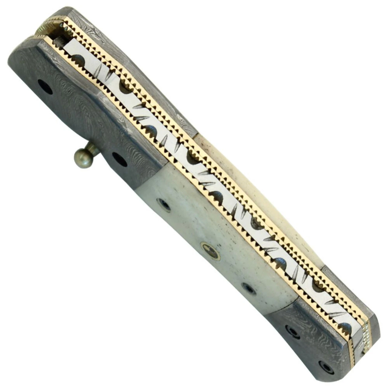 Delta Lowlands Damascus Steel Hand Forged Knife - Image 3