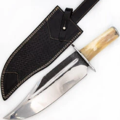 Great Outback Large Carbon Steel Collectible Bowie Hunting Knife W/ Sheath