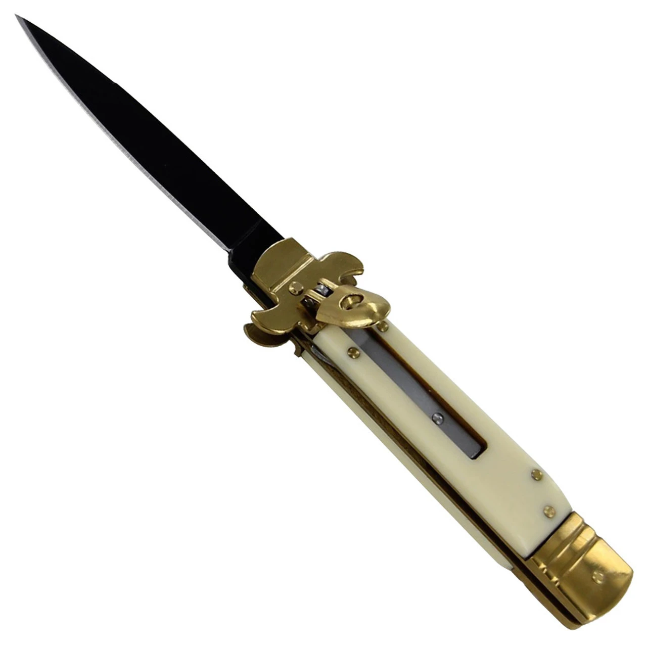 Western Riverboat Gambler Switchblade Knife - Image 2
