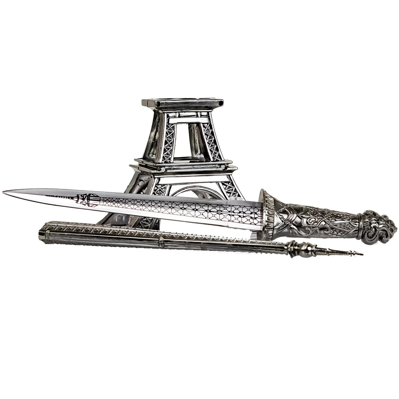 Tour De France Replica Eiffel Tower Hidden Dagger Statue | 15.25 Inches - Image 2