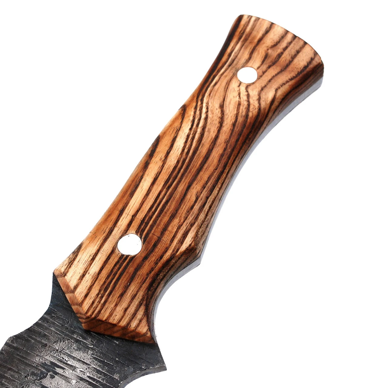 Wild Hog Bowie Outdoor Hunting Knife | Wooden Handle | - Image 5