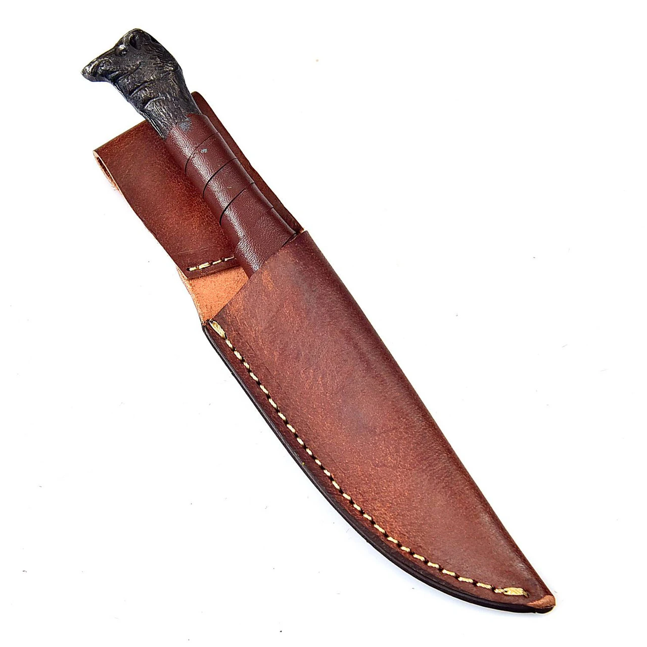 Boar Connection Hand Forged Full Tang Collectible Hunting Knife - Image 5