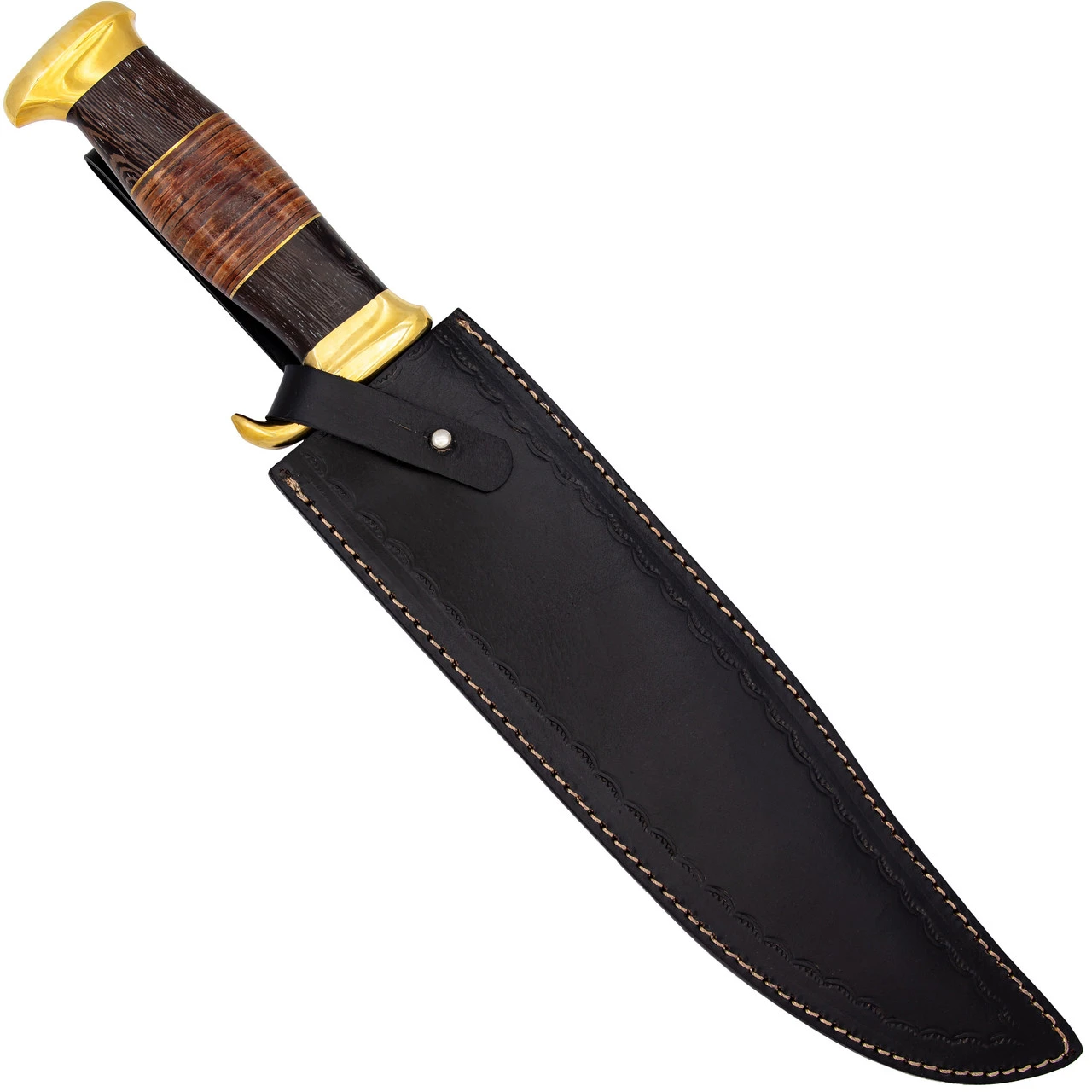 Sunup Trailing Clip Point Full Tang Large Medium Game Stainless Steel Hunting Knife - Image 5
