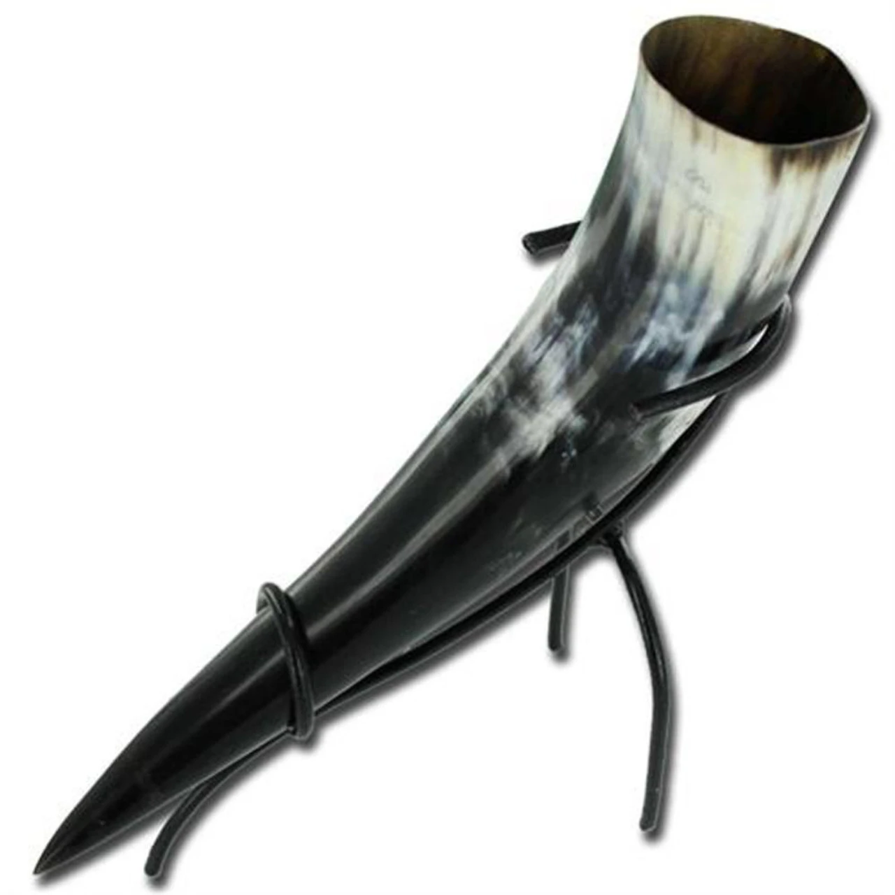 Norwegian Medieval Viking Drinking Horn & Stand - Image 3
