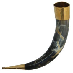 Earth Essence Brass Drinking Horn