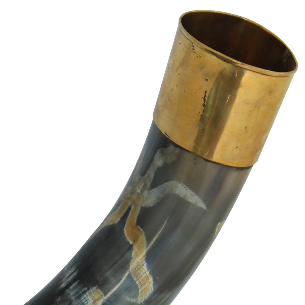 Earth Essence Brass Drinking Horn - Image 2