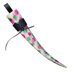 Fireworks Fly Celebratory Medieval Drinking Horn With Holster