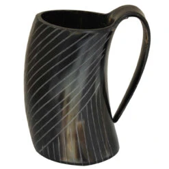 Bottoms Up Horn Engraved Tankard