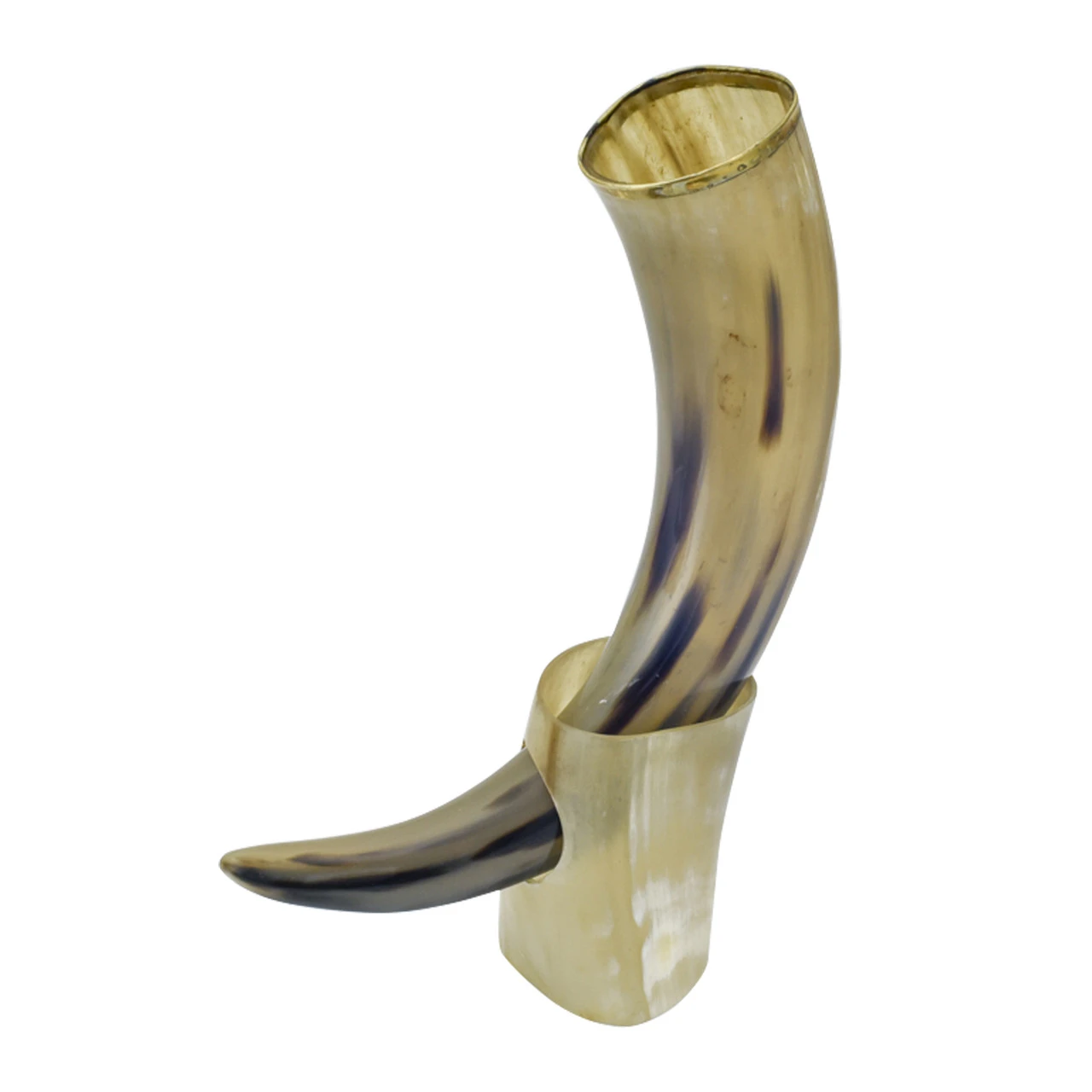 The Hooded Raven ™ Valhalla Awaits Me Drinking Horn Vessel Stand Included - Image 2