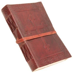 Celtic Cross Angelic Handmade Leather Diary