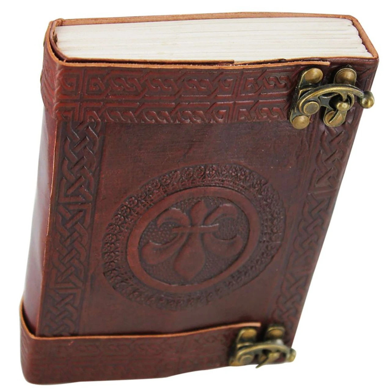 Fleur De Lis Handmade Leather Journal - Image 2