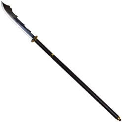 Way Of The Wandering Samurai Naginata Detachable Martial Arts Polearm Sword With Wooden Scabbard