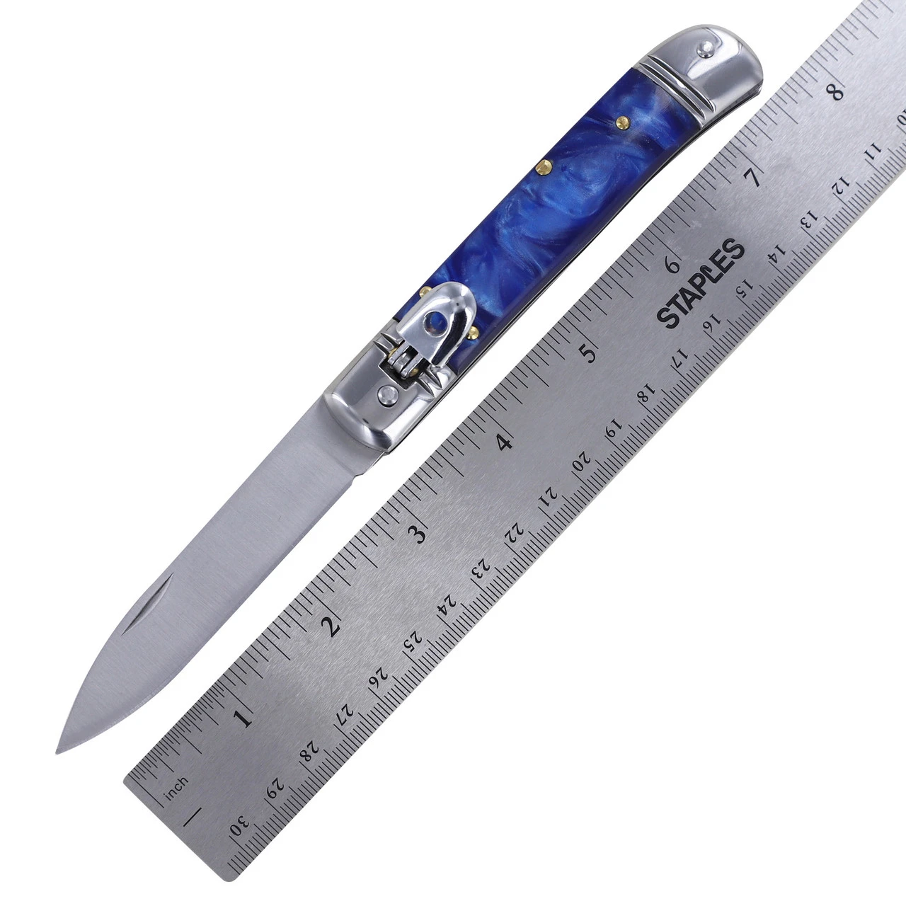 Sharks Eye Lever Lock Automatic Switchblade Knife - Image 4