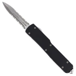 Black Mamba Serrated Spear Point Automatic Sliding Knife