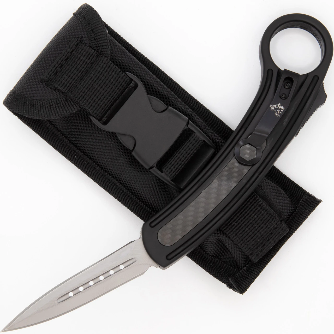 Snow-capped Karambit Style Automatic Dual Action Out The Front Knife