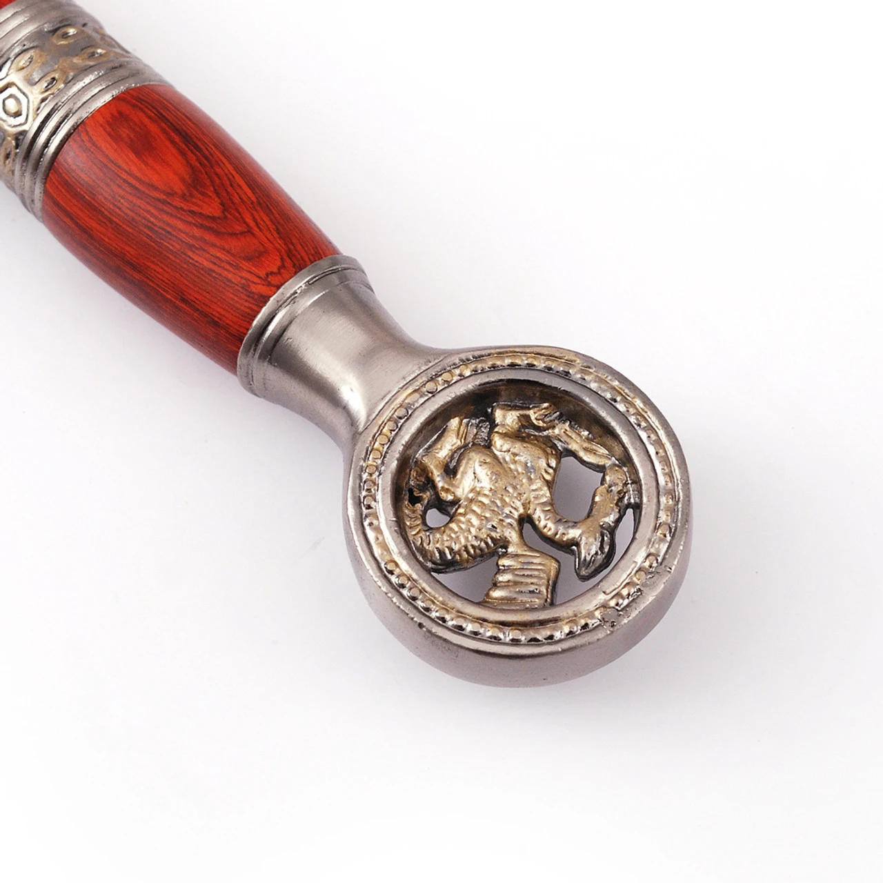 Saint George The Dragon Slayer Damascus Steel Medieval Sword - Image 4