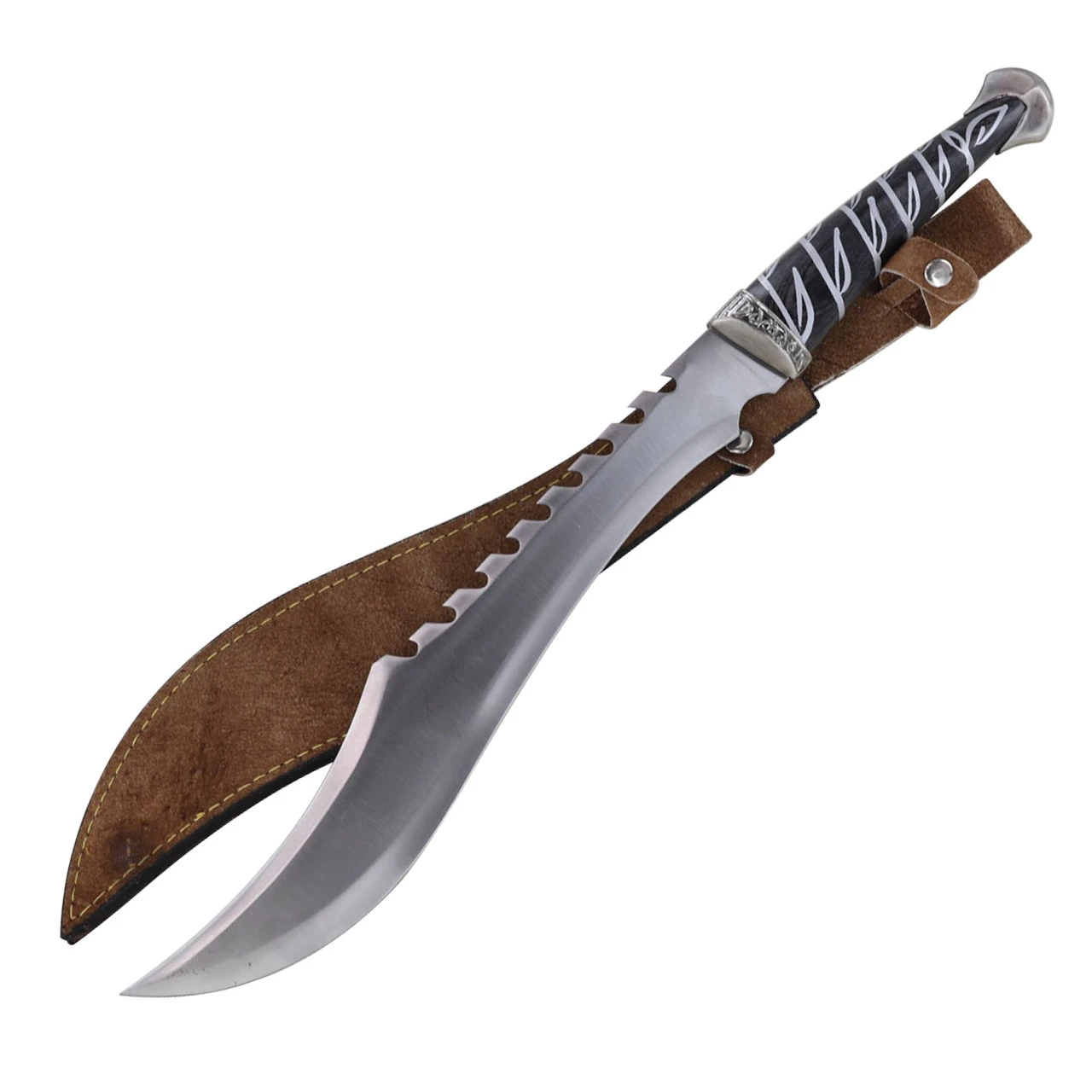 Spiders In Mind Decorative Clip Point Sawback Machete