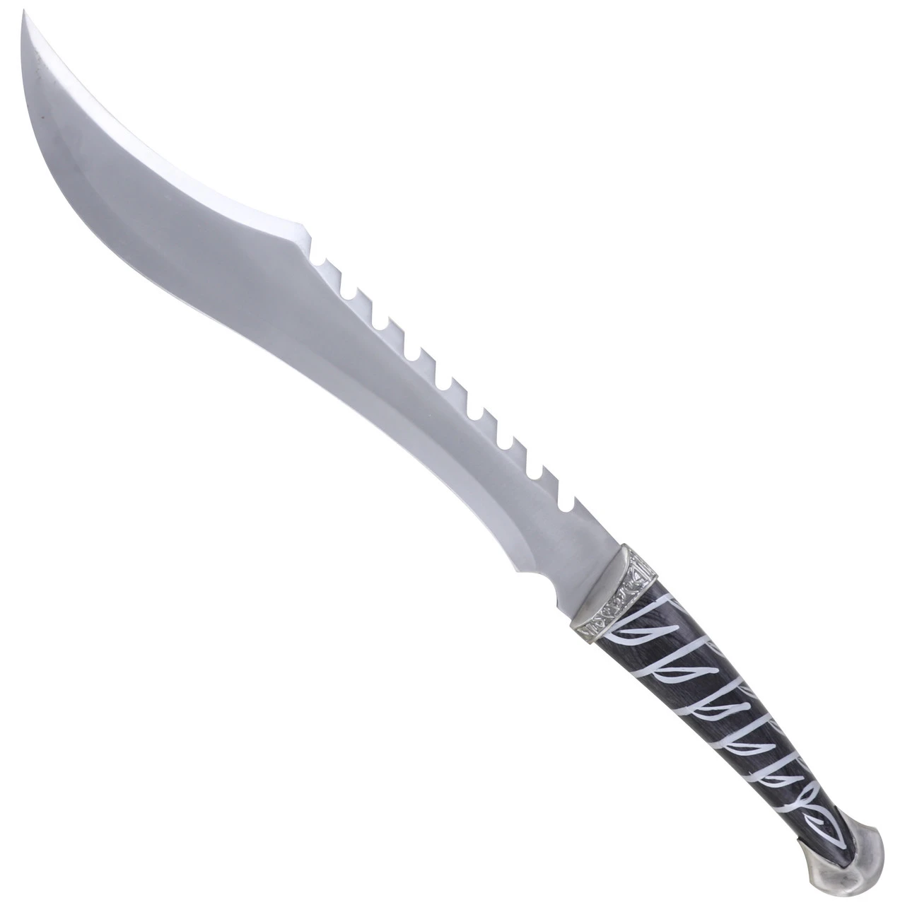 Spiders In Mind Decorative Clip Point Sawback Machete - Image 3