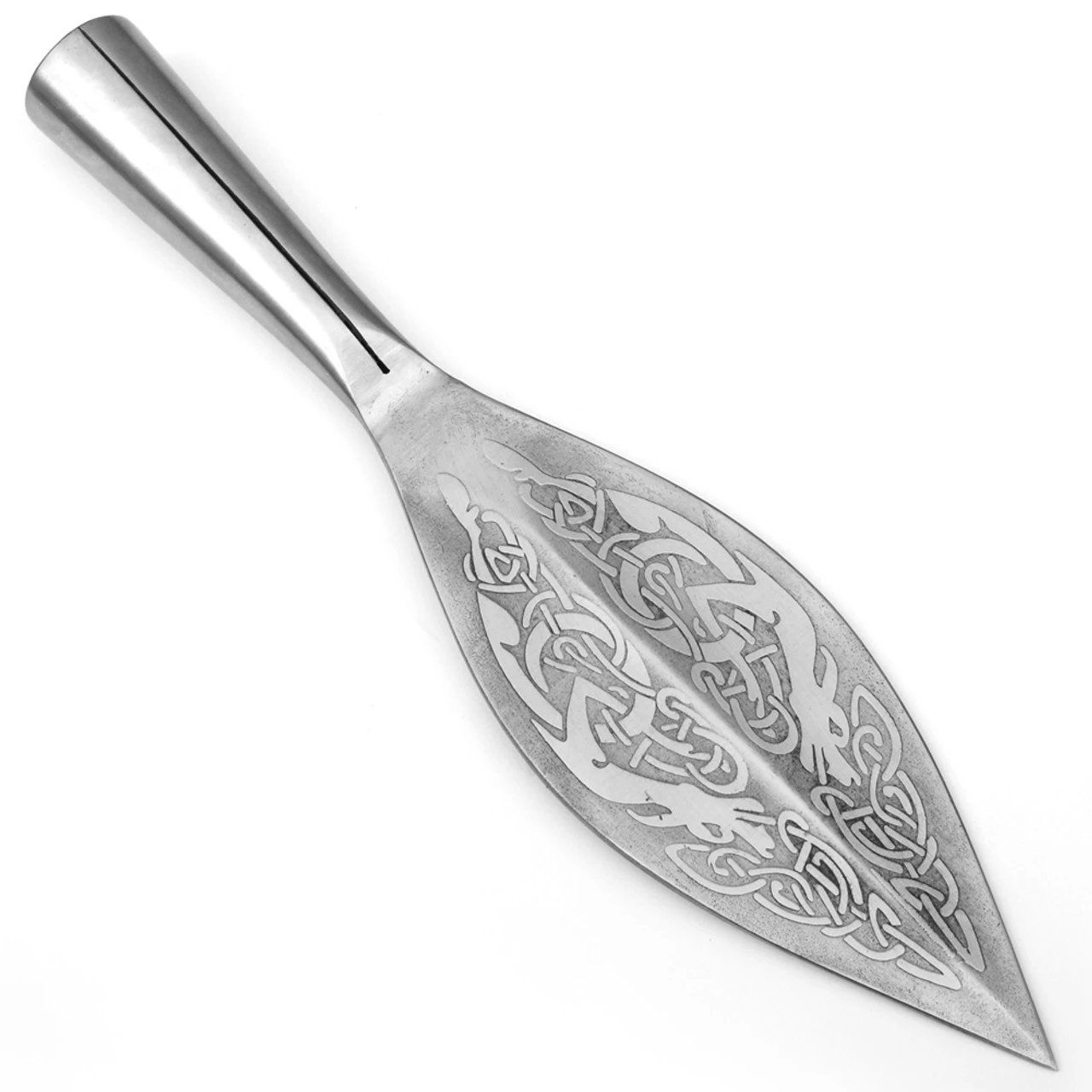 Norse Viking Leaf Long Spear Head High Carbon Steel - Image 2