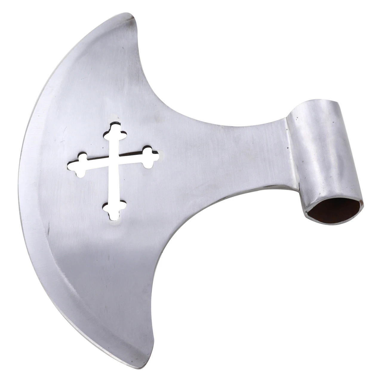 Medieval Replica High Carbon Steel Broadaxe Polearm Attachment - Image 4