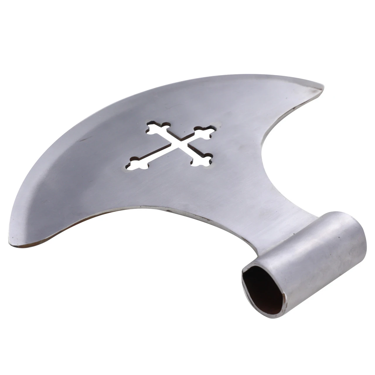 Medieval Replica High Carbon Steel Broadaxe Polearm Attachment - Image 5