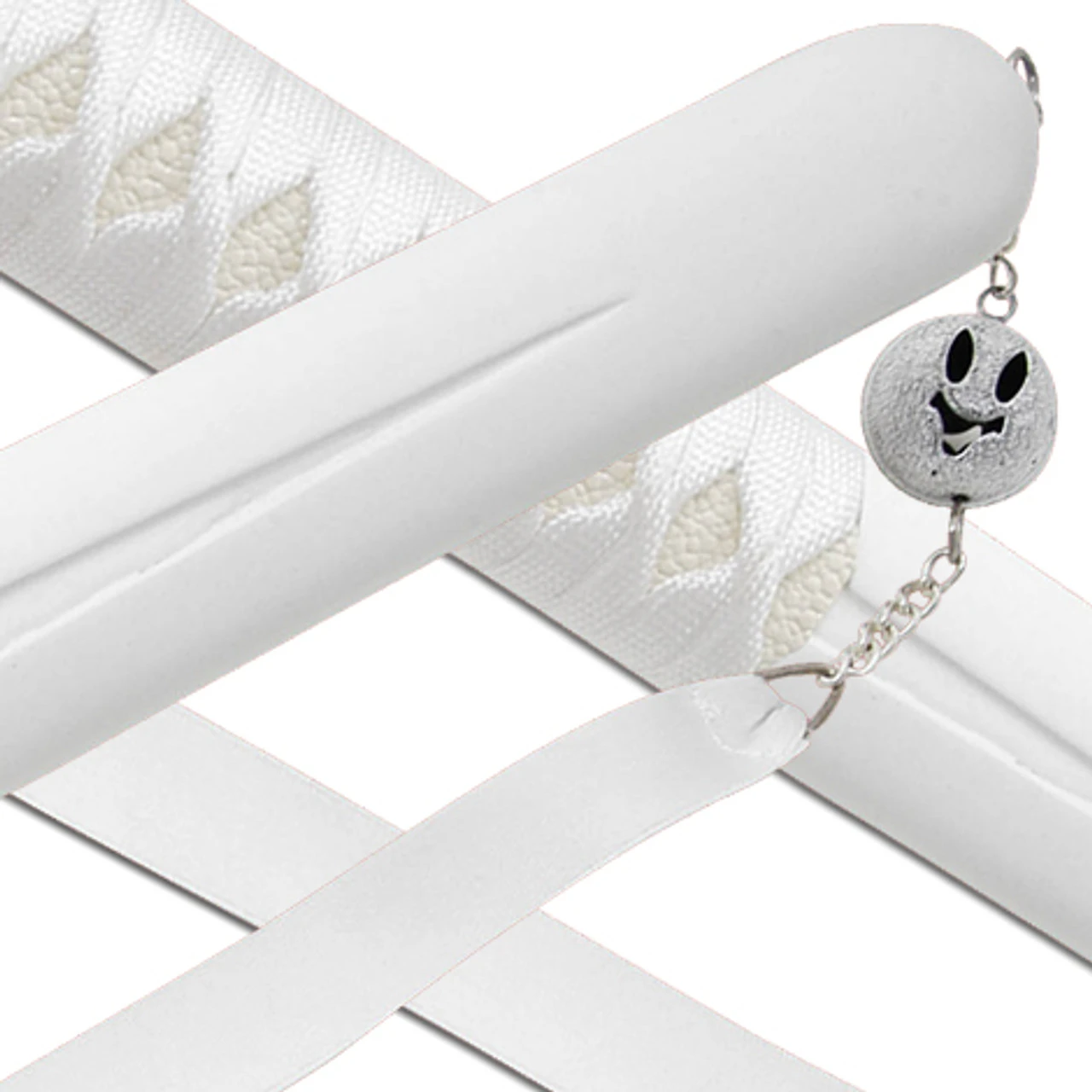 White Snow Anime Replica Carbon Steel Decorative Katana Sword - Image 3