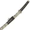 Slithering Japanese Katana Samurai Sword Snake Skin Finish