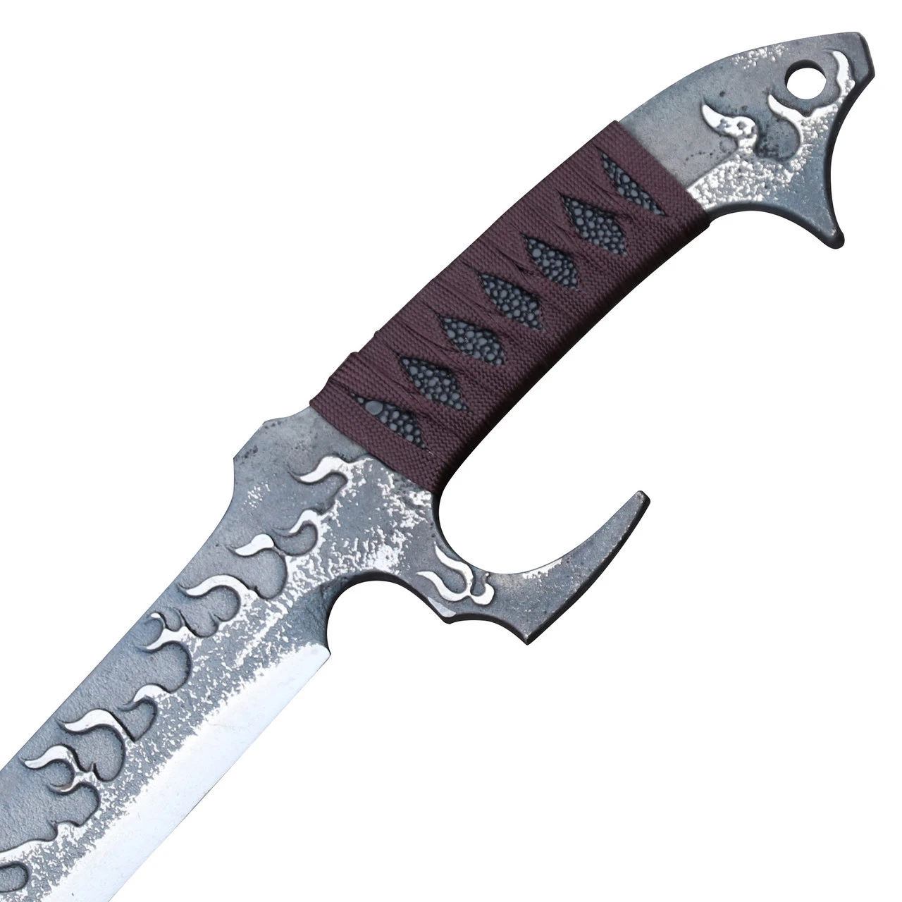 Bringer Of Hell Fire Large Full Tang Machete Cleaver Sword - Image 4