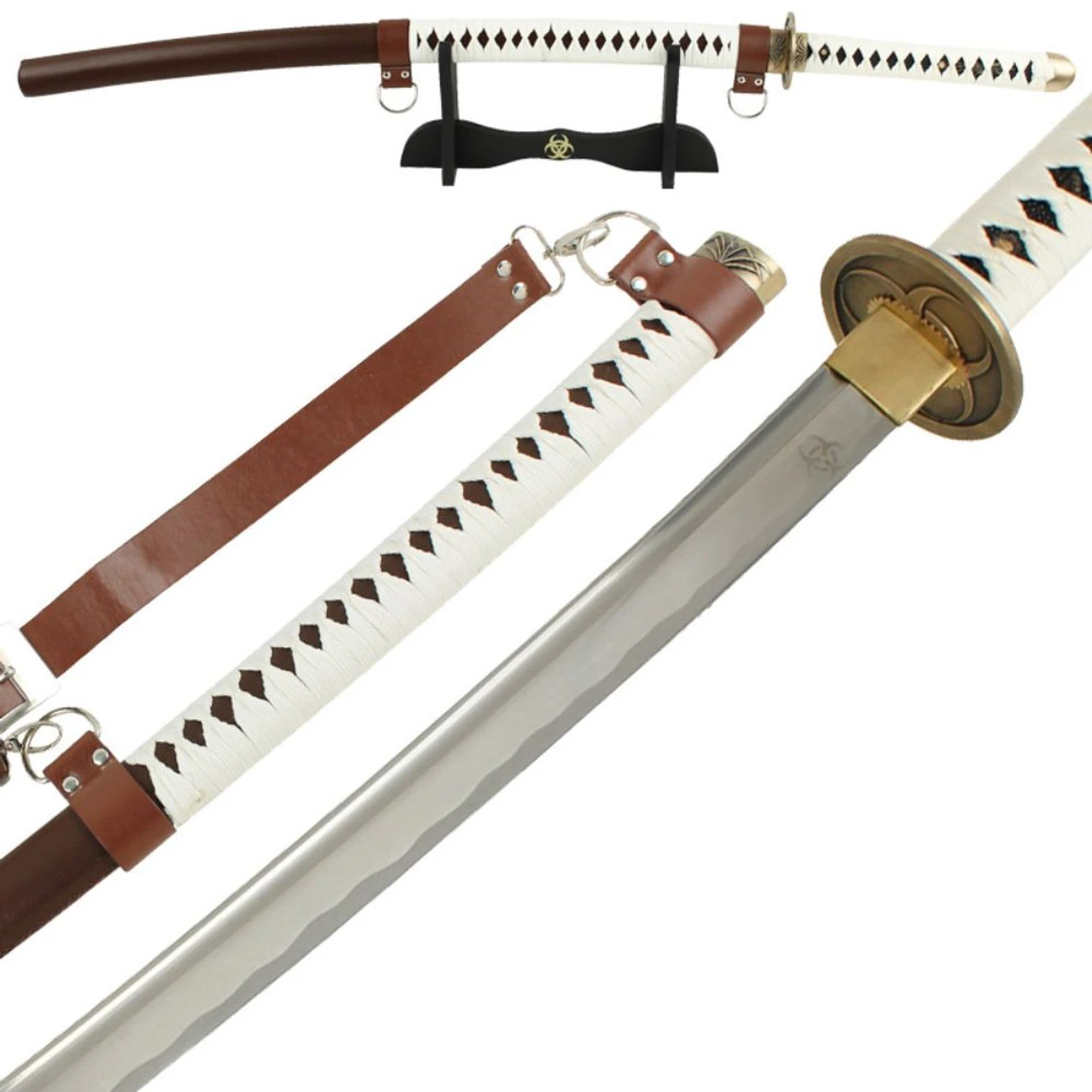 Japanese Hand Forged 1045 High Carbon Steel Katana Sword - Image 3