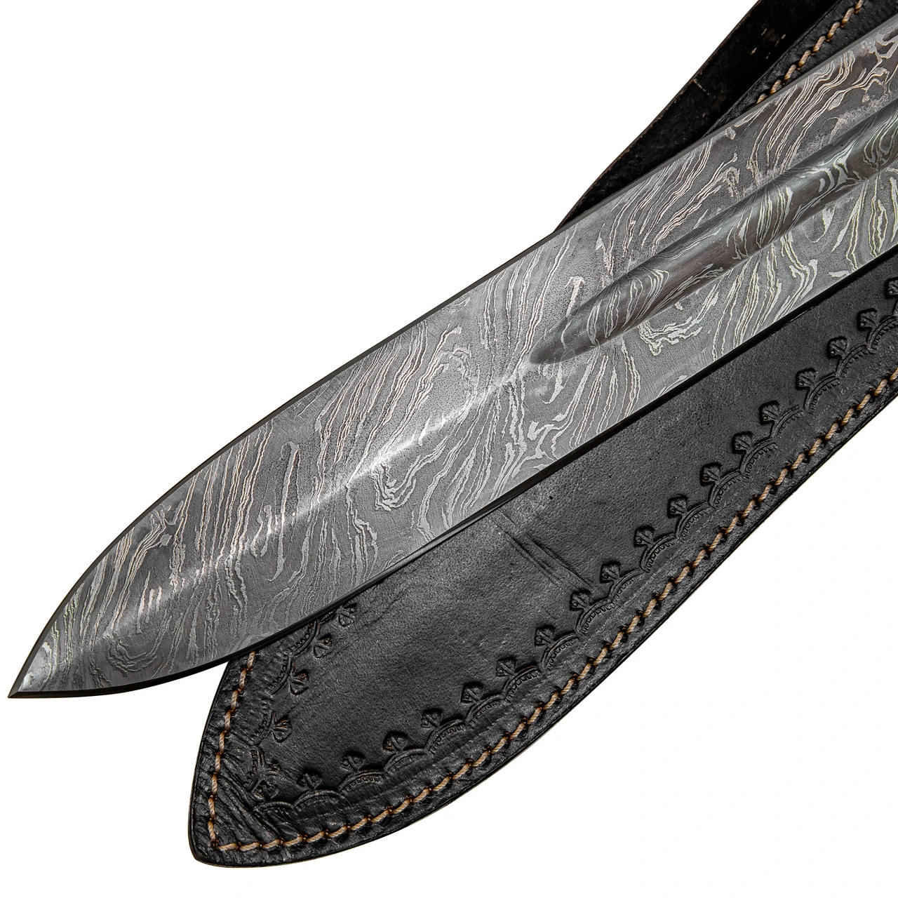 Kingdom Come Hand Forged Medieval Inspired Historical Replica Firestorm Damascus Steel Sword - Image 4