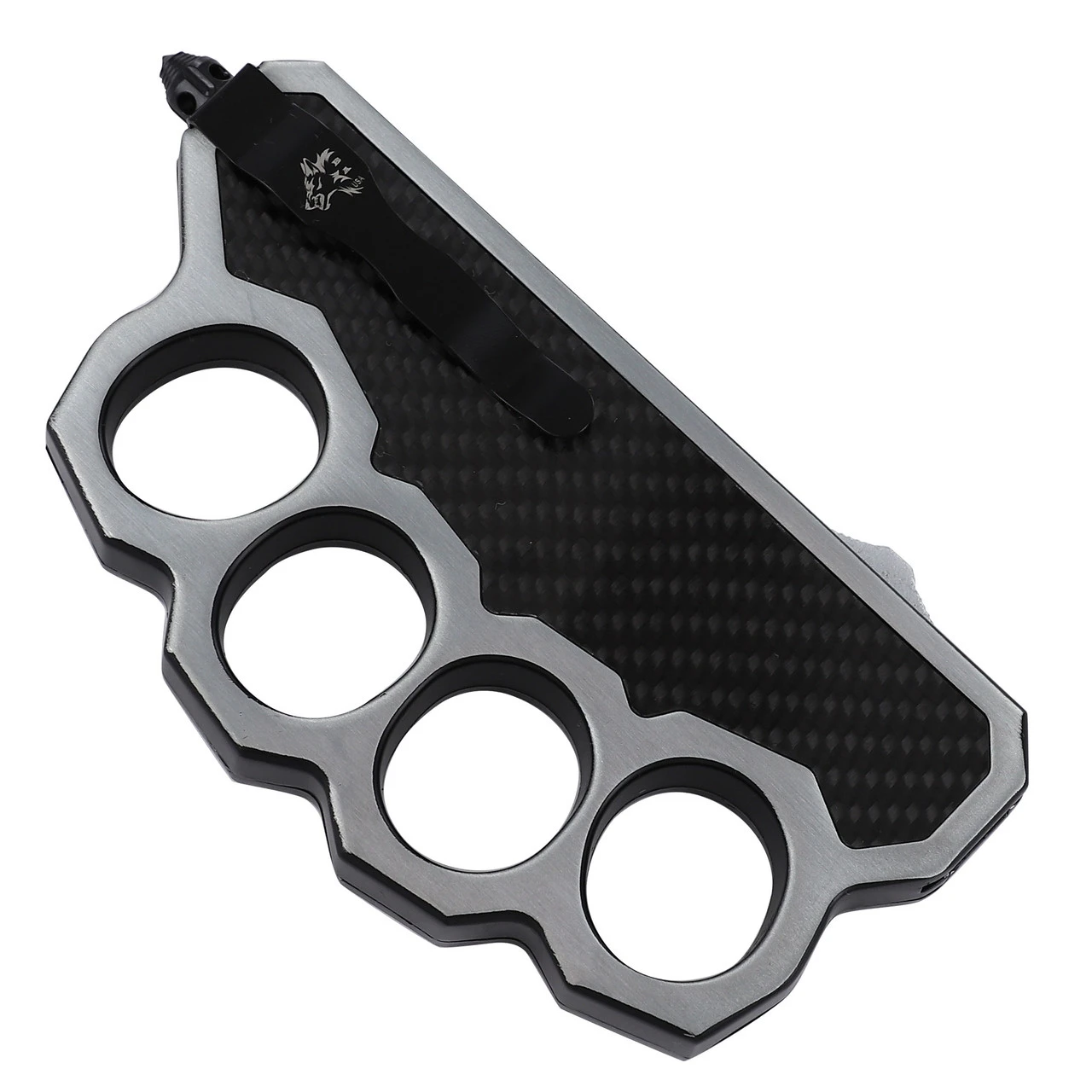 Devil’s Reject Damascus Steel Automatic Dual Action OTF Knuckle Trench Style Knife - Image 4