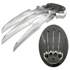 Lie In Wait 3 Blade Claw Dagger With Display Plaque