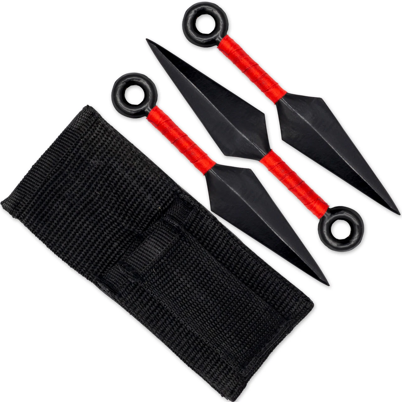 Set Of 3 Mini Anime Themed Metal Throwing Kunai Knives - Image 2